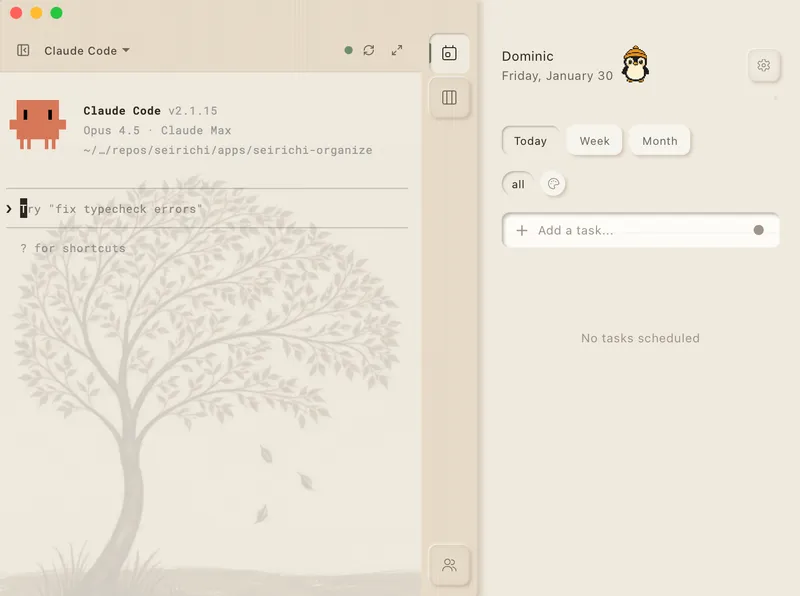 Seirichi app screenshot